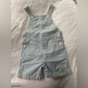 Petit Bateau Seersucker Dungarees